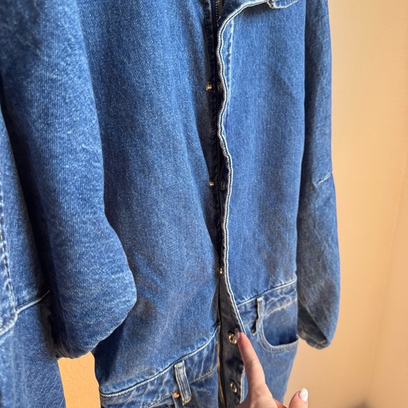 NWT Ronny Kobo Sebastian Denim Midi Dress Medium Wash Sz S - Picture 11 of 16